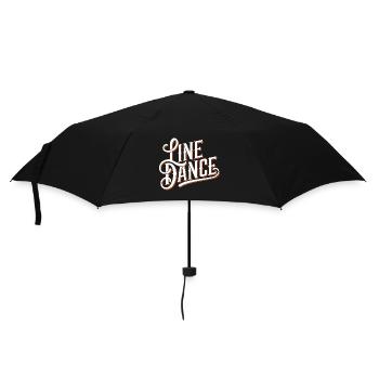Line Dance Design for Dancers and Dance Group - Umbrella (small) - black - Front