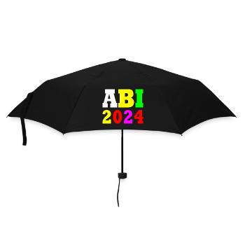 Abi 2024 - Regenschirm (klein) - Schwarz - Vorne