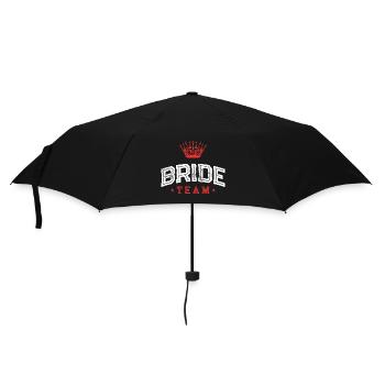 Bride Team - Regenschirm (klein) - Schwarz - Vorne