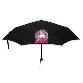 Né pour être une licorne - Parapluie standard - noir - Devant