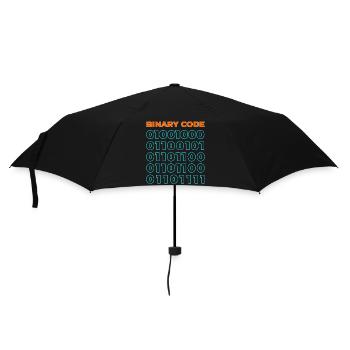 Binary code - Umbrella (small) - black - Front