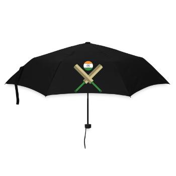 Cricketspieler | Cricket Sport Team Geschenkideen - Regenschirm (klein) - Schwarz - Vorne