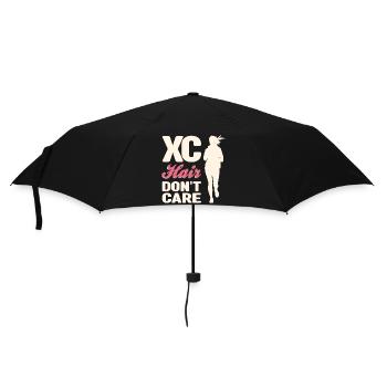 Crosslauf | Cross Country Läufer Berglauf Geschenk - Regenschirm (klein) - Schwarz - Vorne