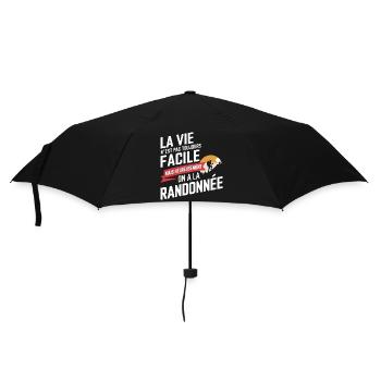 La vie n'est pas toujours facile, randonnée - Parapluie standard - noir - Devant