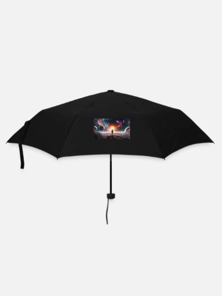 View in space - Umbrella (small) - black
