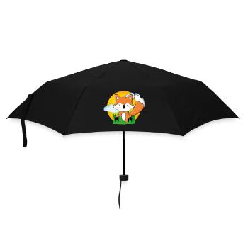 Fox at sunset - Umbrella (small) - black - Front