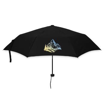 Mountains Nature - Umbrella (small) - black - Front