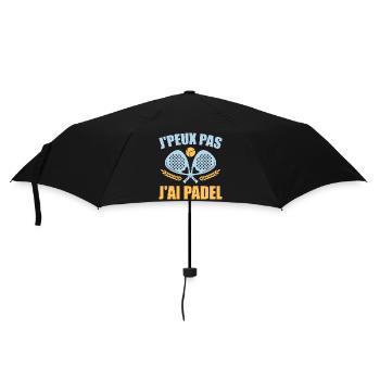 J'Peux Pas J'ai Padel Padel Raquette Padeliste - Parapluie standard - noir - Devant
