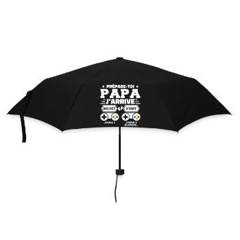 Prépare Toi Papa J'arrive - Annonce Grossesse - Parapluie standard - noir - Devant