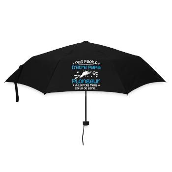 Es ist nicht einfach, gleichzeitig Vater und Taucher zu sein - Regenschirm (klein) - Schwarz - Vorne