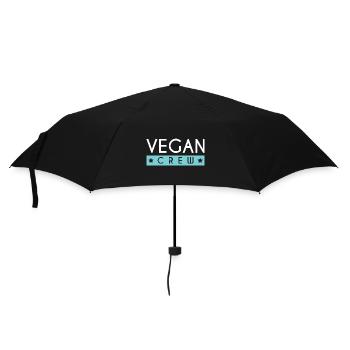 Vegan Crew - Umbrella (small) - black - Front
