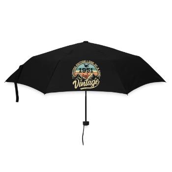 Original Jahrgang 1951 Geburtstagsgeschenk 1951 - Regenschirm (klein) - Schwarz - Vorne