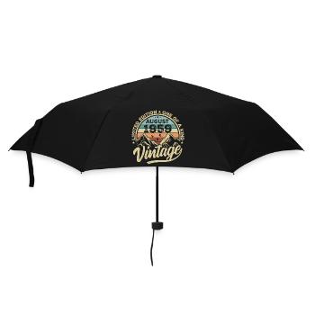 Anniversaire Août 1959 Cadeau d’anniversaire Août - Parapluie standard - noir - Devant