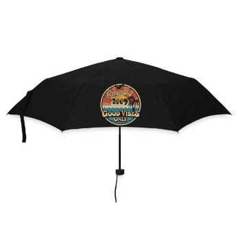 Original 2009 Vintage 2009 Birthday Retro 2009 - Umbrella (small) - black - Front