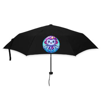 Méduse mignonne - Parapluie standard - noir - Devant