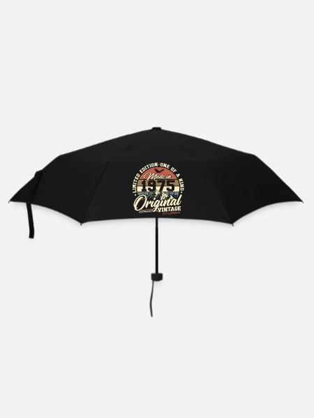 Original 1975 Vintage Jahrgang Geburtstag Retro - Regenschirm (klein) - Schwarz