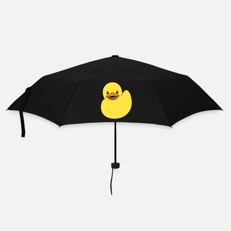 Canard grinçant, un canard en caoutchouc, un canard en caoutchouc, un canard - Parapluie standard - noir