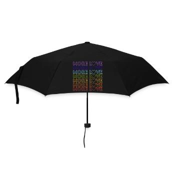 MORE LOVE - Umbrella (small) - black - Front