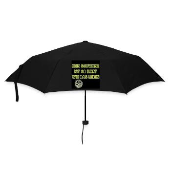 Kein Schwanz ist so hart wie das Leben - Club WoW - Regenschirm (klein) - Schwarz - Vorne