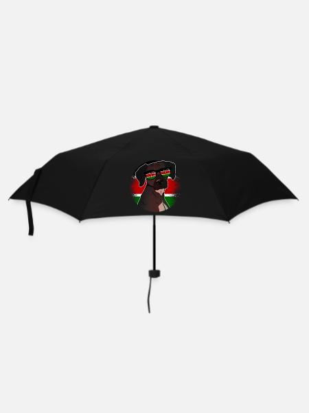 Kenia - Regenschirm (klein) - Schwarz