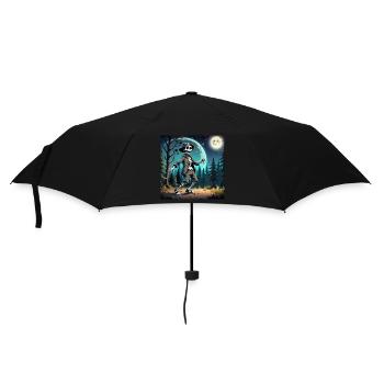 Squelette Mystérieux en Chapeau et Veste - Parapluie standard - noir - Devant