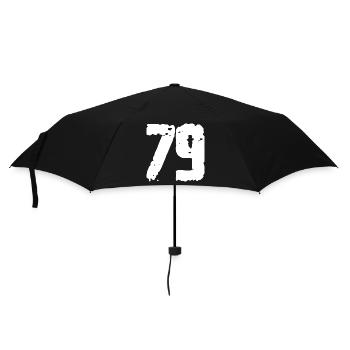 79 Number Vintage - Umbrella (small) - black - Front