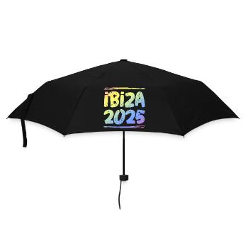 Ibiza 2025 Coloré - Parapluie standard - noir - Devant