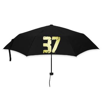 37 Number Vintage - Umbrella (small) - black - Front