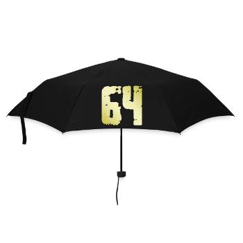 64 Nombre Vintage - Parapluie standard - noir - Devant
