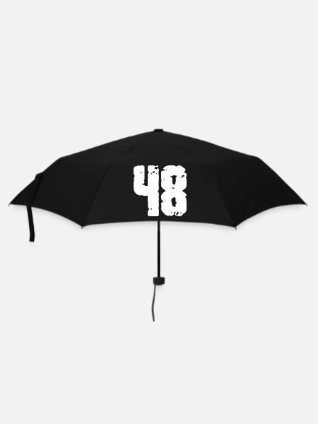 48 Number Vintage - Umbrella (small) - black