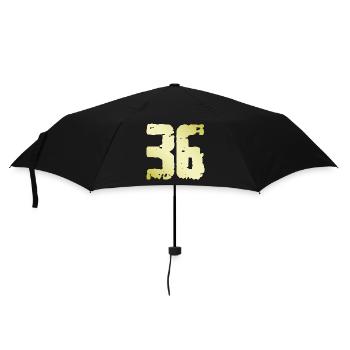 36 Number Vintage - Umbrella (small) - black - Front