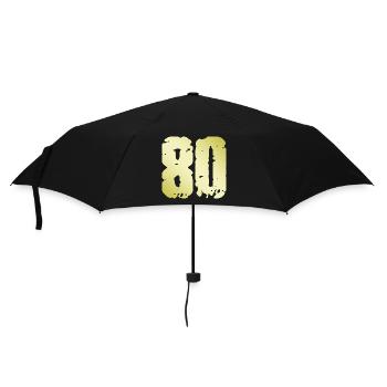 80 Number Vintage - Umbrella (small) - black - Front