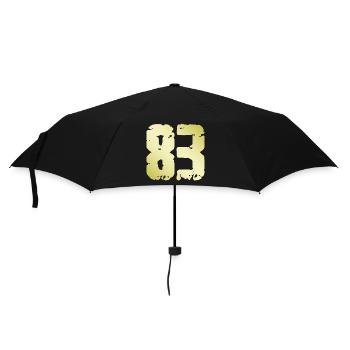 83 Number Vintage - Umbrella (small) - black - Front