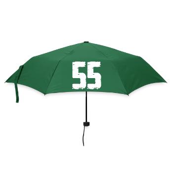 55 Zahl Vintage - Regenschirm (klein) - Flaschengrün - Vorne