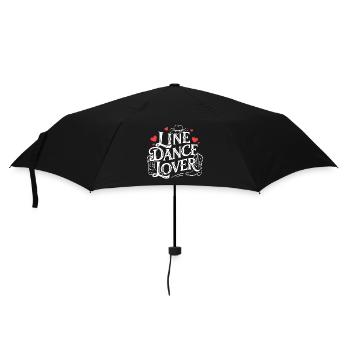 Line Dance Design for Dancers and Dance Group - Umbrella (small) - black - Front