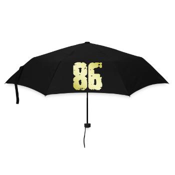 86 Nombre Vintage - Parapluie standard - noir - Devant