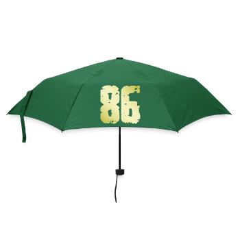86 Number Vintage - Umbrella (small) - bottlegreen - Front