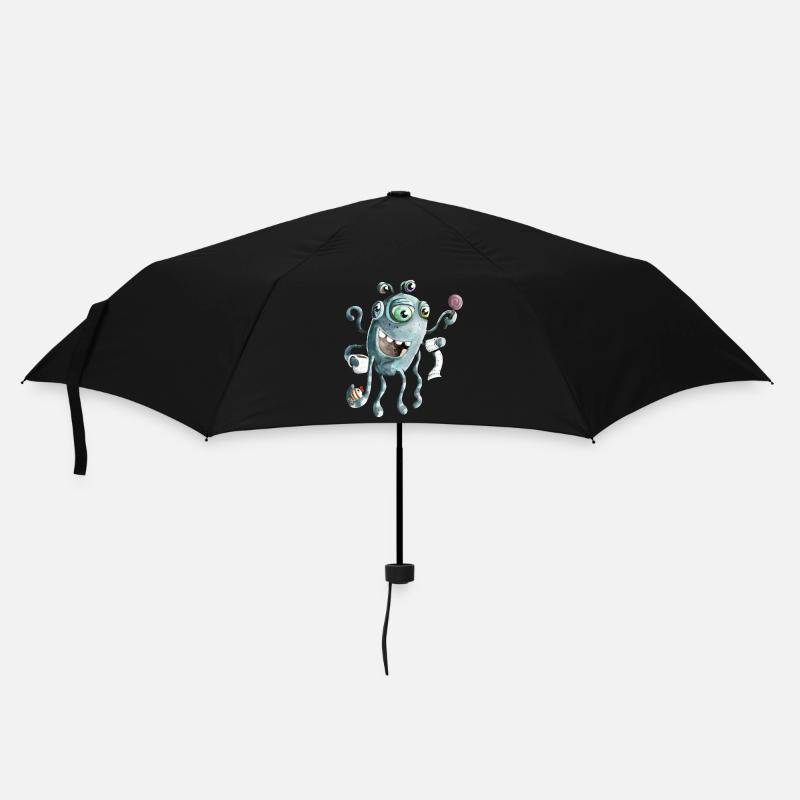 monstre drôle de la mer profonde - Parapluie standard - noir