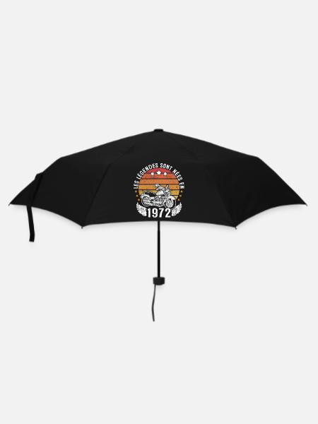 Les Légendes Sont Nées En 1972 - Parapluie standard - noir
