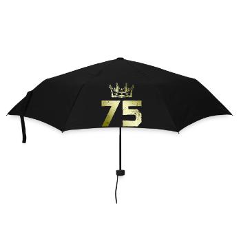 75 Number crown - Umbrella (small) - black - Front