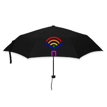 Lgbt - Regenschirm (klein) - Schwarz - Vorne
