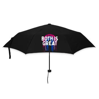 Les deux est super bisexuel LGBTQ bi fierté pansexuelle - Parapluie standard - noir - Devant