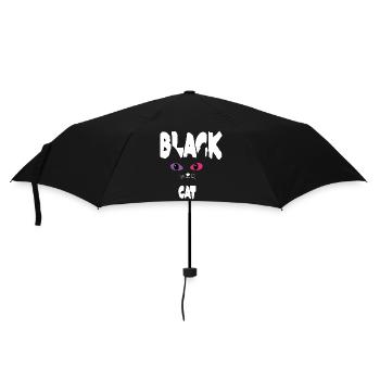 Black White Cat - Umbrella (small) - black - Front