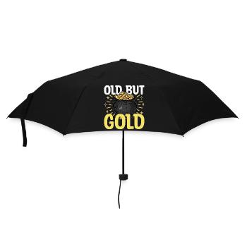 Gold schürfen Goldsucher Geschenk - Regenschirm (klein) - Schwarz - Vorne