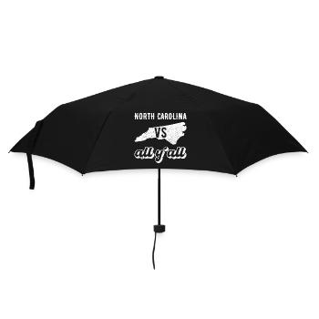 North Carolina all y all Geschenk - Regenschirm (klein) - Schwarz - Vorne