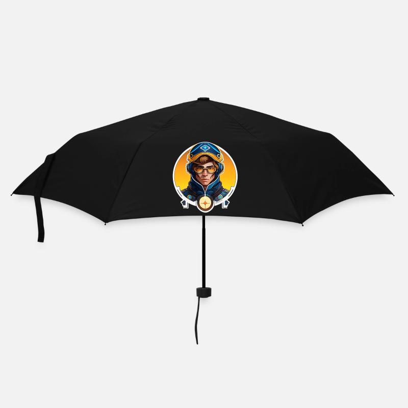 Der Andere - Regenschirm (klein) - Schwarz