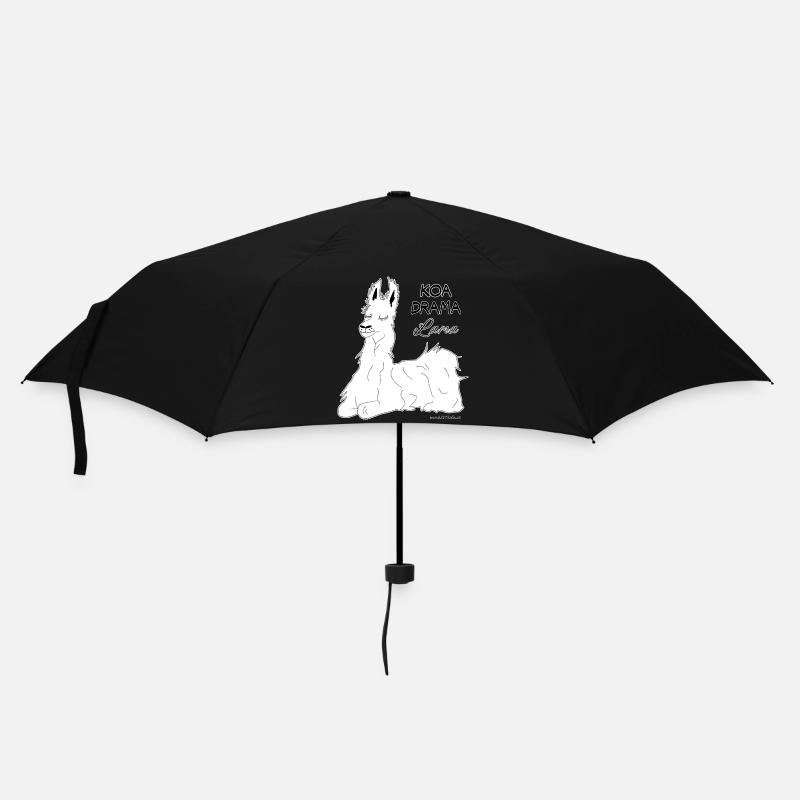 KOA DRAMA Lama - pas de drame Lama, dialecte - Parapluie standard - noir