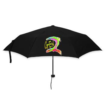 Generation Z - Regenschirm (klein) - Schwarz - Vorne