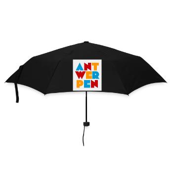Antwerp, Belgium - Umbrella (small) - black - Front