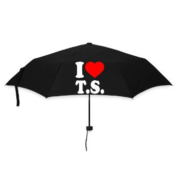 I love ts - Parapluie standard - noir - Devant
